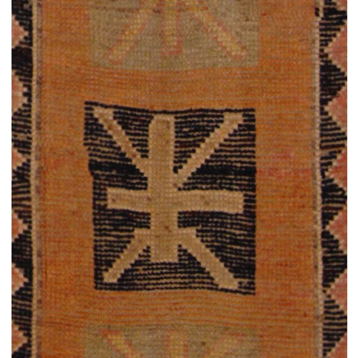 Pacific Kurdish 43040 Orange Multi Transitional Hand Knotted Rug