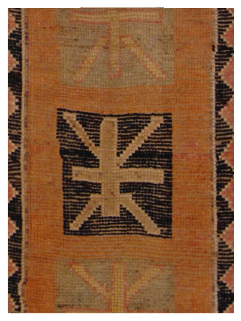 Pacific Kurdish 43040 Orange Multi Transitional Hand Knotted Rug