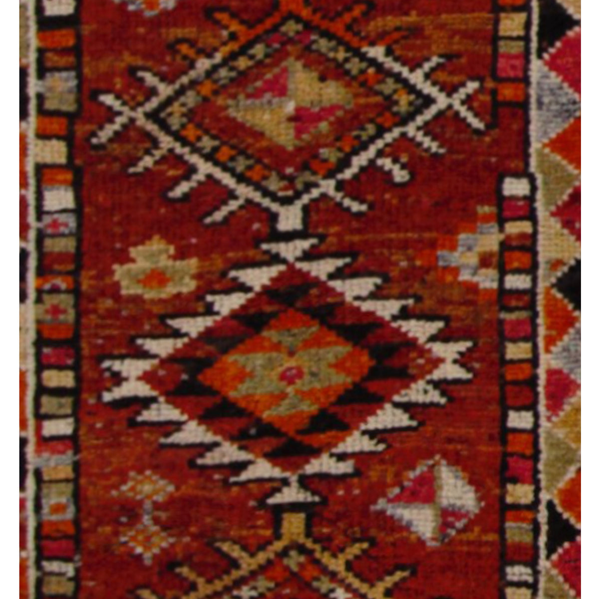 Pacific Kurdish 43042 Red Orange Transitional Hand Knotted Rug