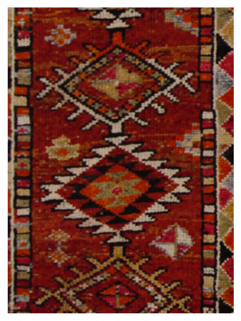 Pacific Kurdish 43042 Red Orange Transitional Hand Knotted Rug