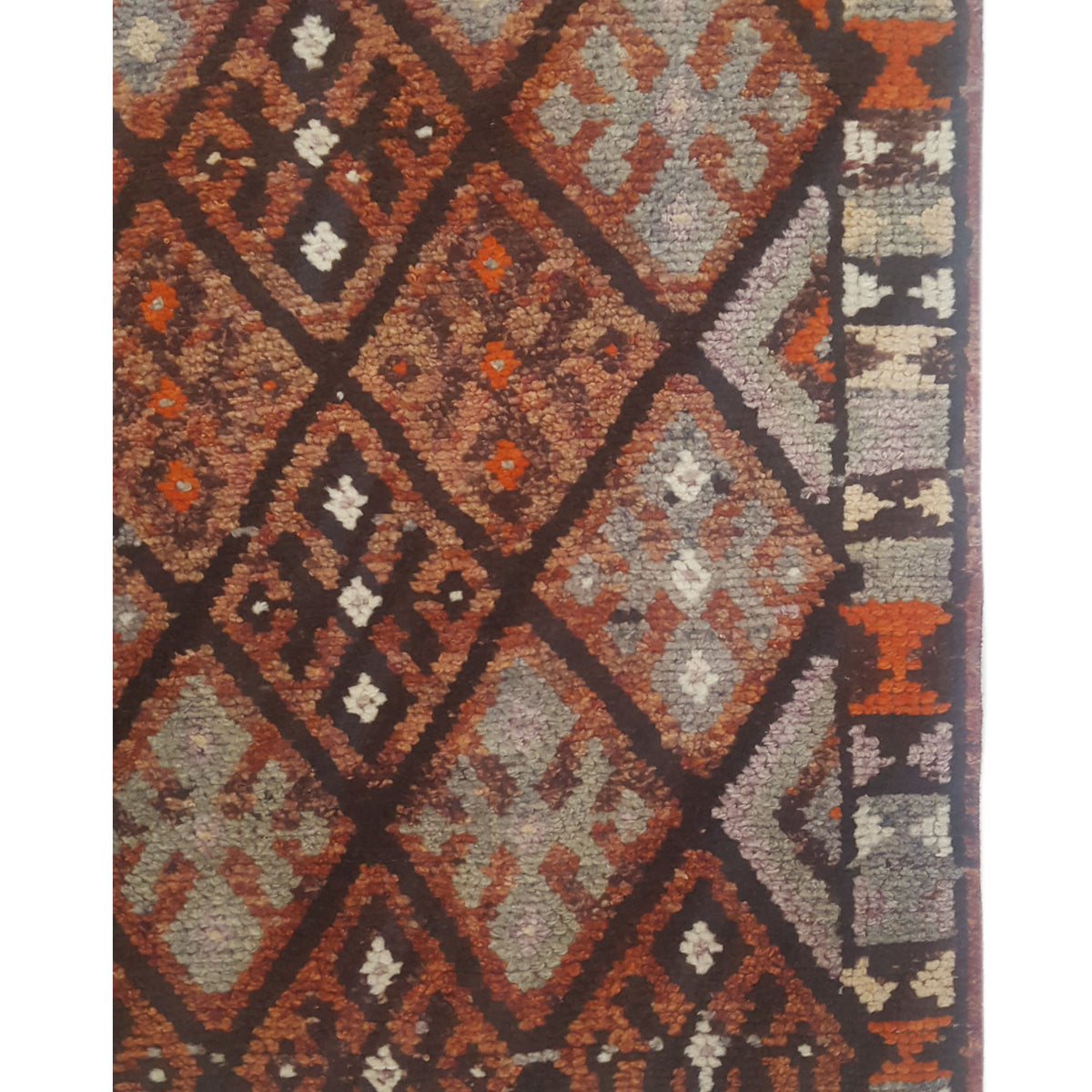 Pacific Kurdish 43043 Multi Black Transitional Hand Knotted Rug