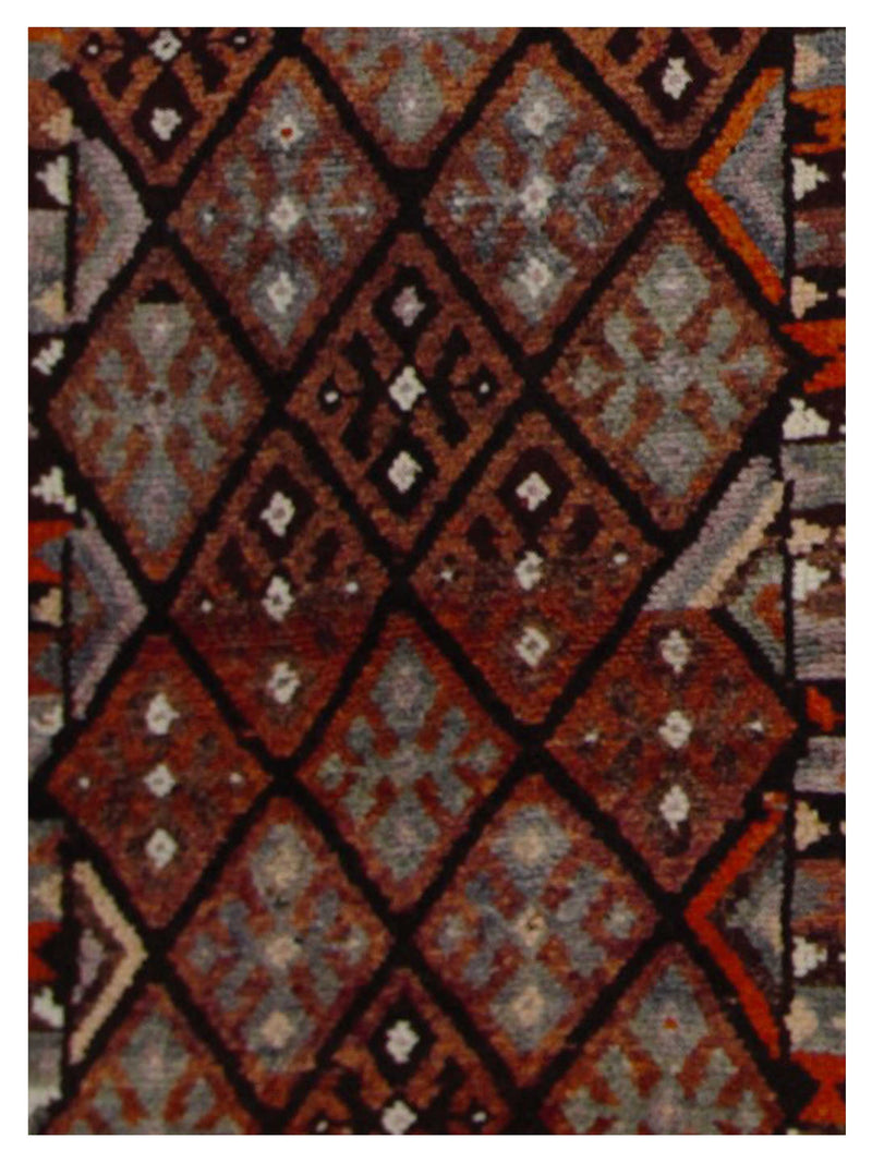 Pacific Kurdish 43043 Multi Black Transitional Hand Knotted Rug