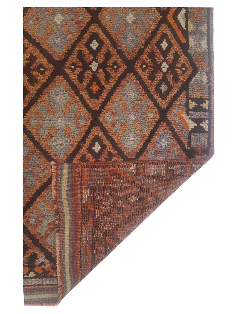 Pacific Kurdish 43043 Multi Black Transitional Hand Knotted Rug