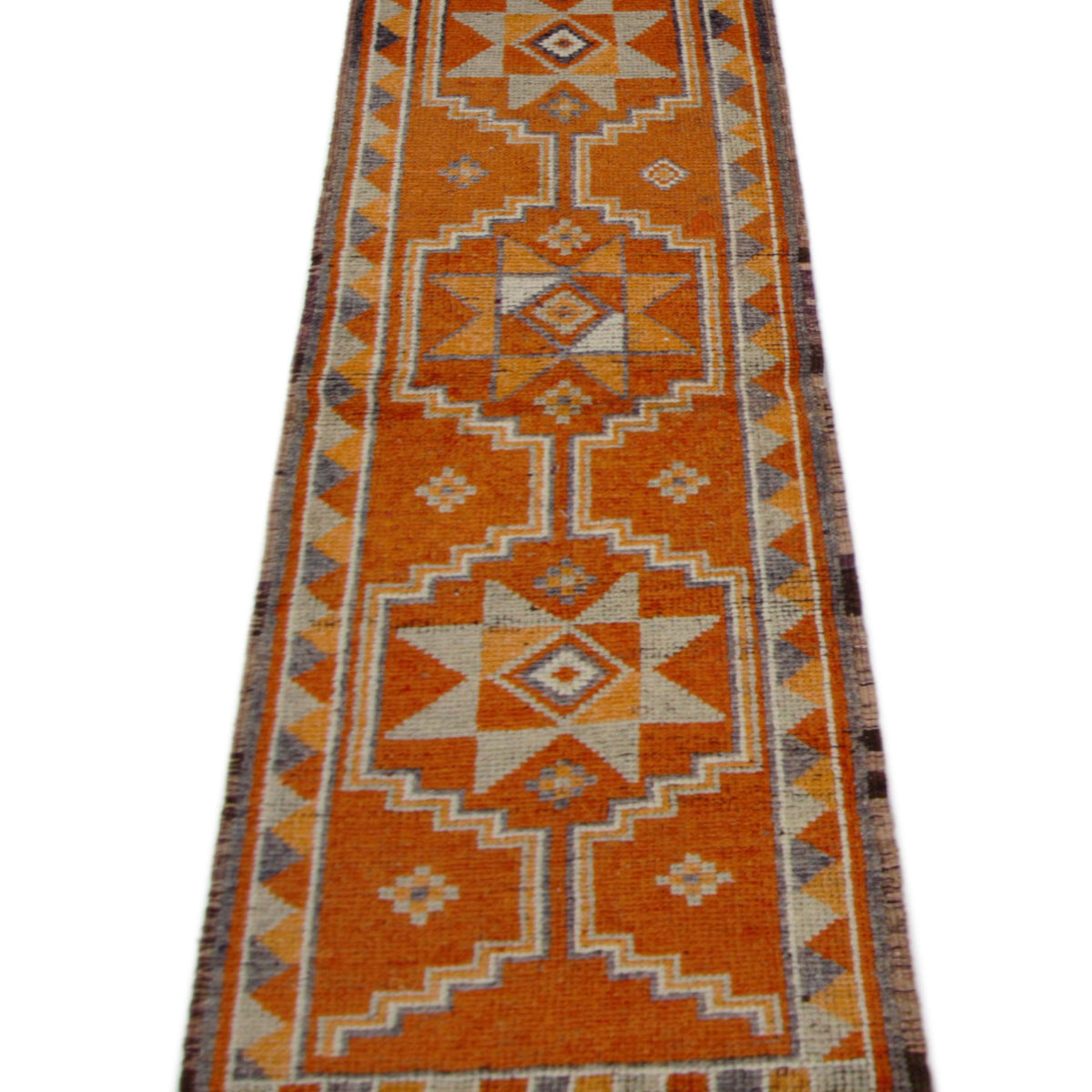 Pacific Kurdish 43049 Orange Grey Transitional Hand Knotted Rug