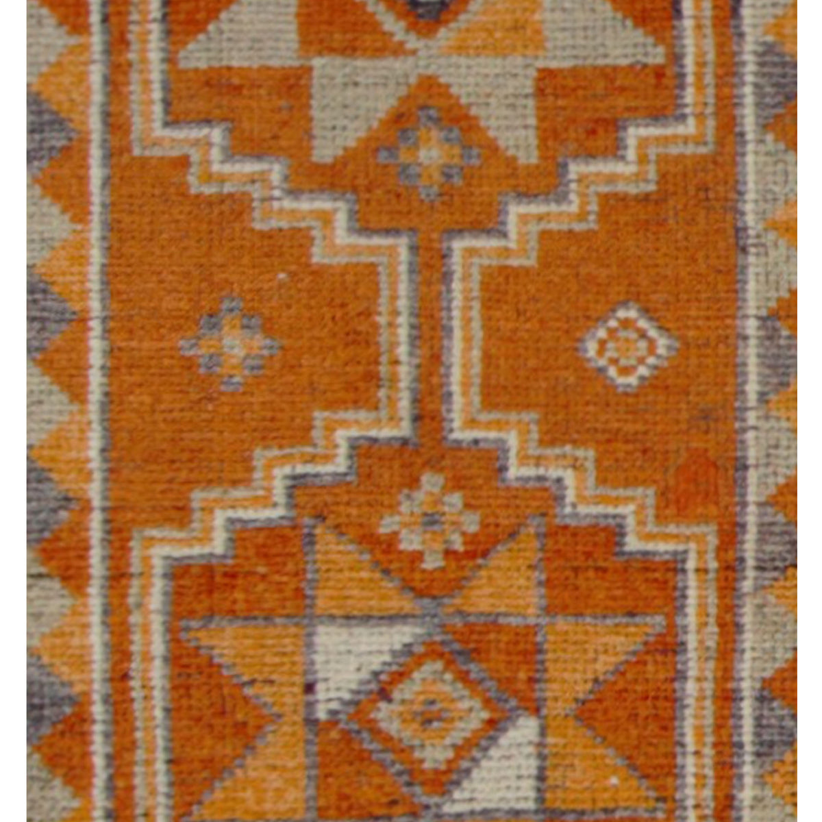 Pacific Kurdish 43049 Orange Grey Transitional Hand Knotted Rug