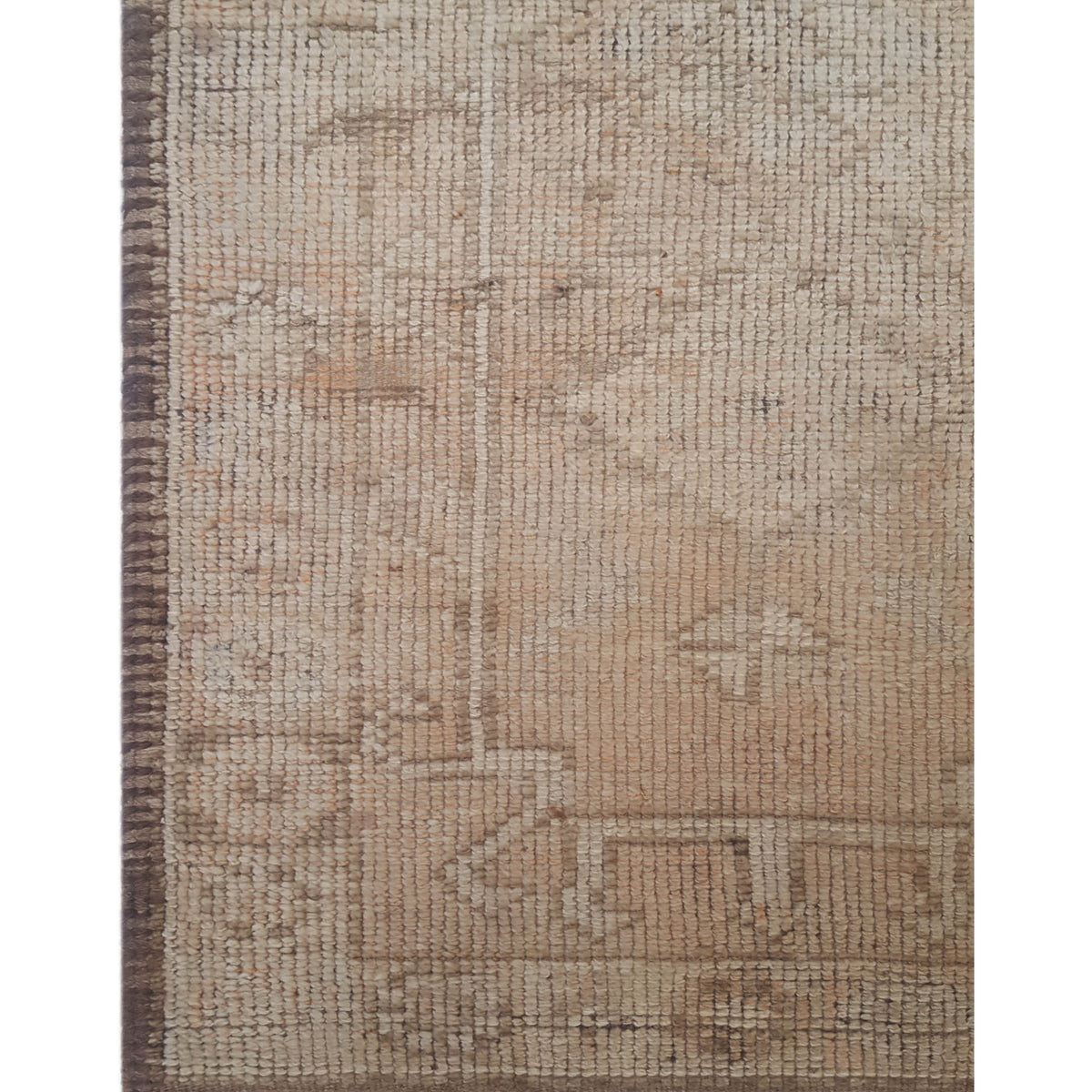 Pacific Kurdish 43050 Brown Beige Transitional Hand Knotted Rug