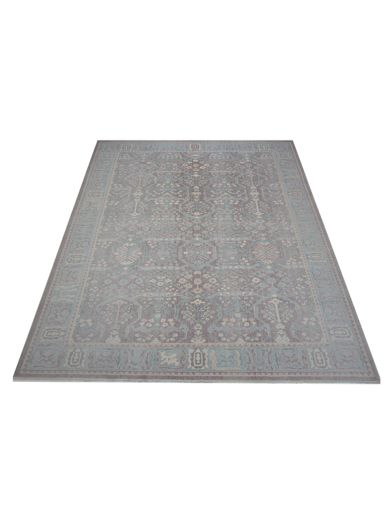 Pacific California 43054 Amethyst Baby Blue Transitional Hand Finished Rugs