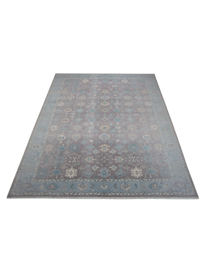 Pacific California 43055 Amethyst Baby Blue Transitional Hand Finished Rugs