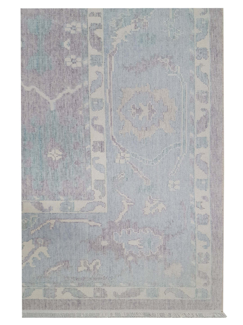 Pacific California 43055 Amethyst Baby Blue Transitional Hand Finished Rugs