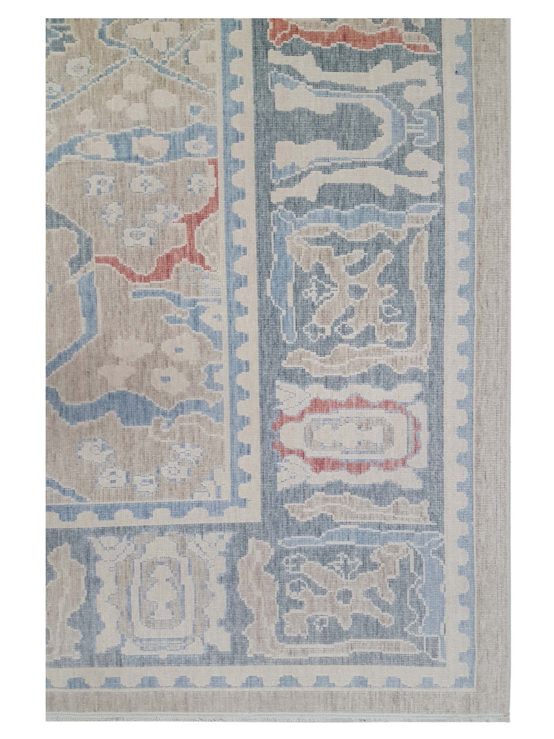 Pacific California 43056 Beige Grey Transitional Hand Finished Rugs