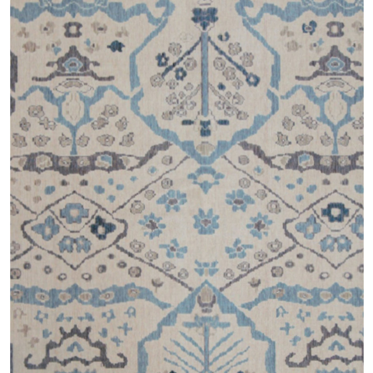 Pacific California 43057 Beige Grey Transitional Hand Finished Rugs