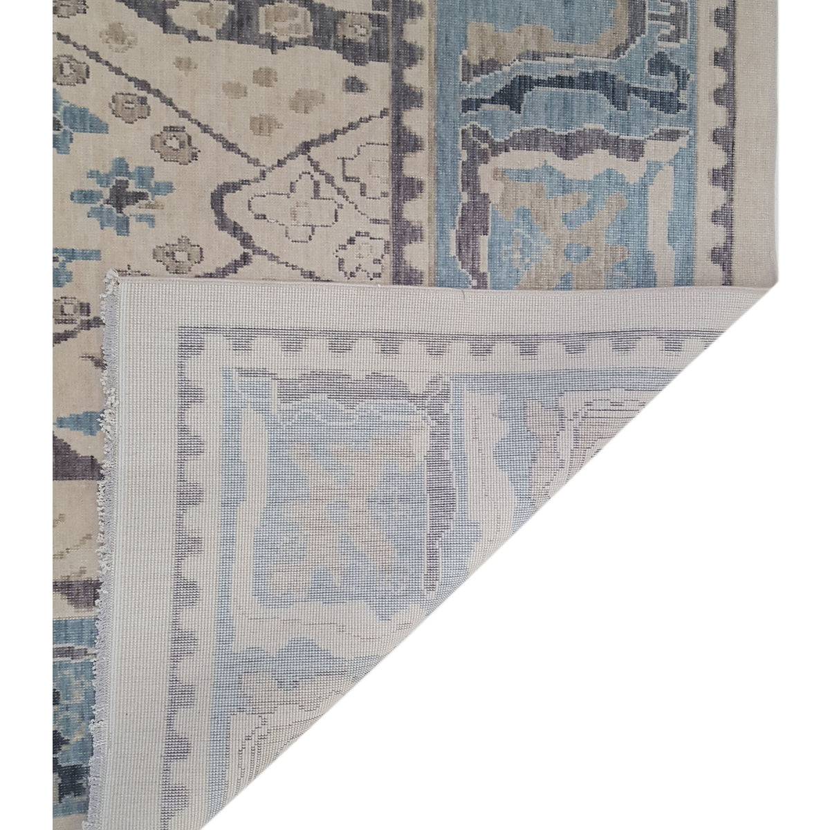 Pacific California 43057 Beige Grey Transitional Hand Finished Rugs