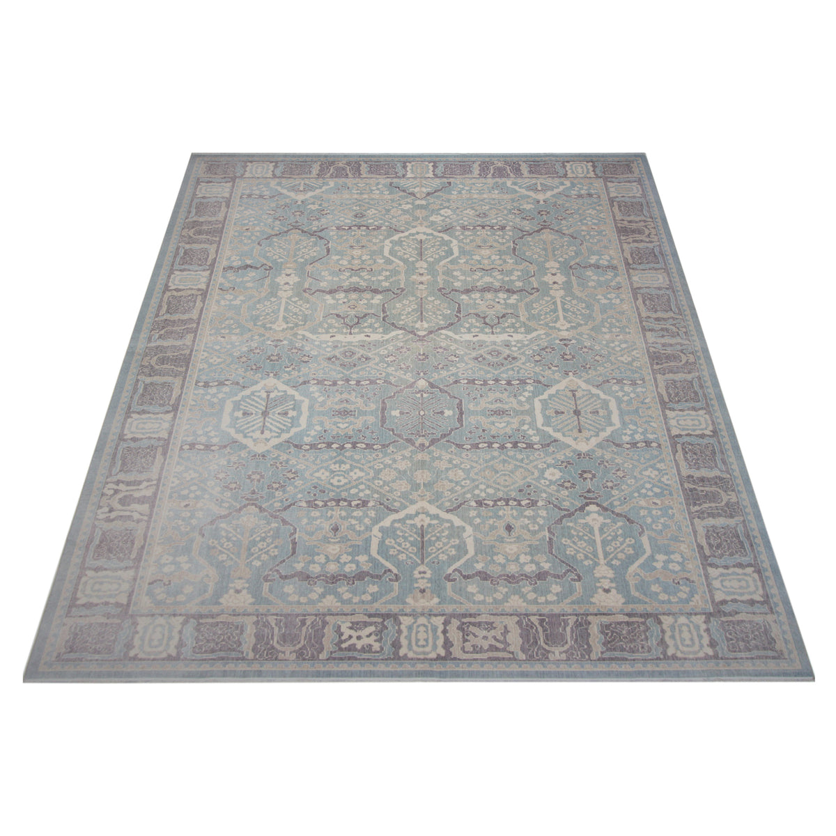 Pacific California 43058 Blue Amethyst Transitional Hand Finished Rugs