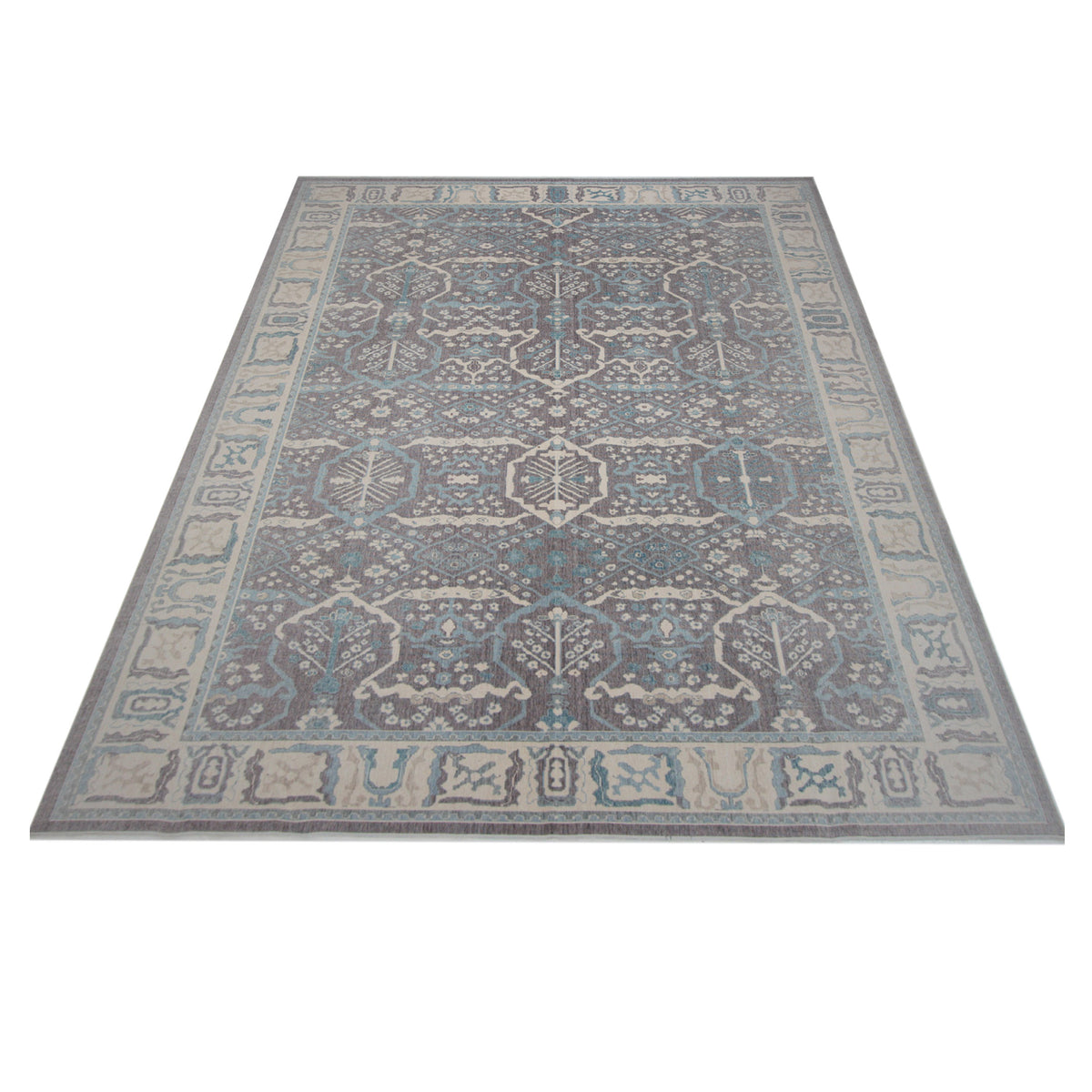 Pacific California 43059 Amethyst Beige Transitional Hand Finished Rugs