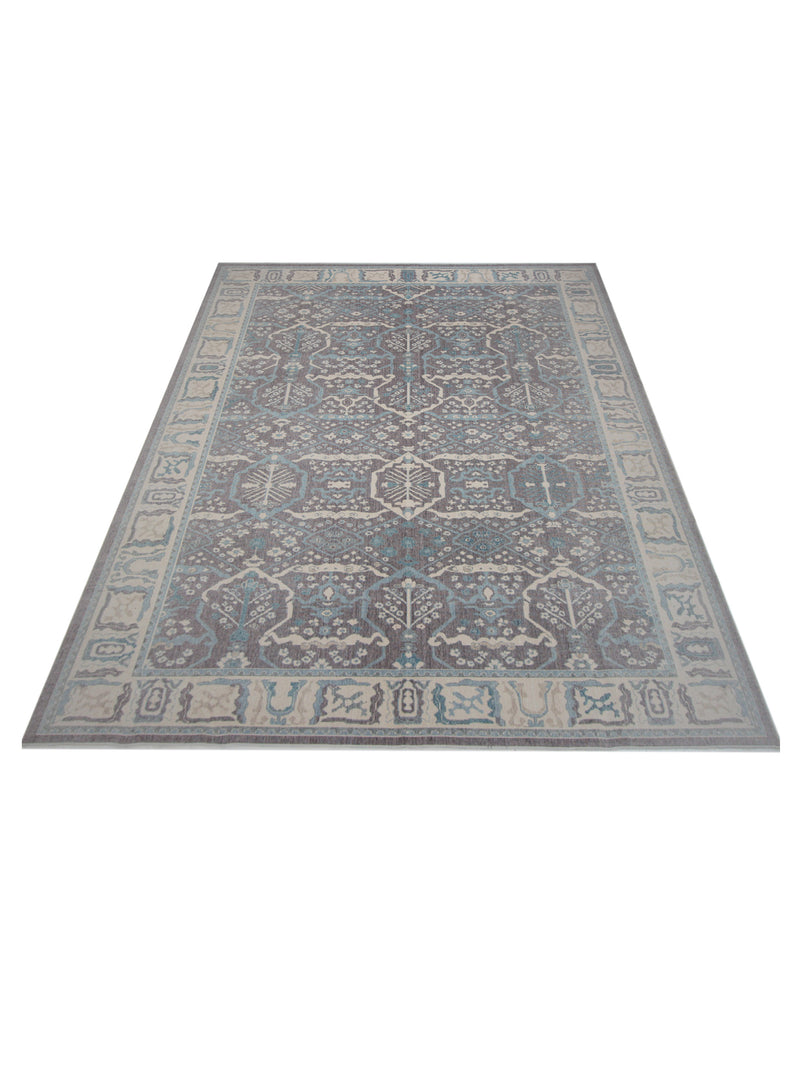 Pacific California 43059 Amethyst Beige Transitional Hand Finished Rugs