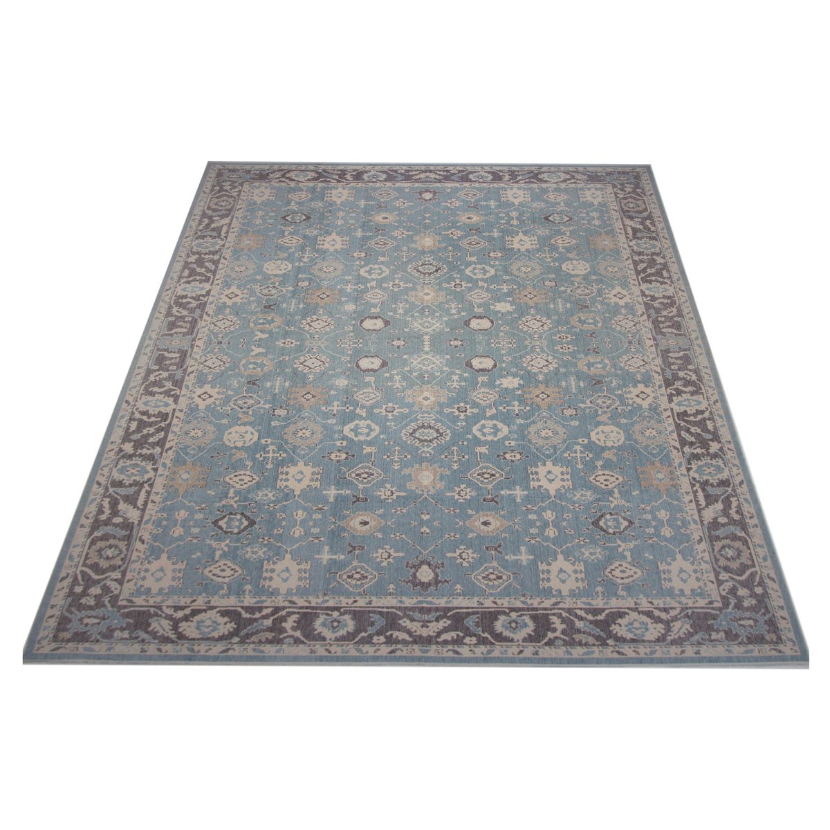 Pacific California 43060 Blue Amethyst Transitional Hand Finished Rugs