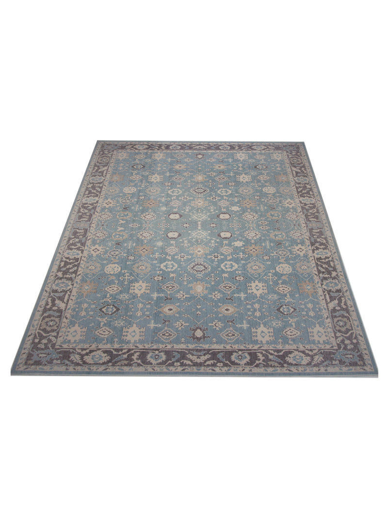 Pacific California 43060 Blue Amethyst Transitional Hand Finished Rugs