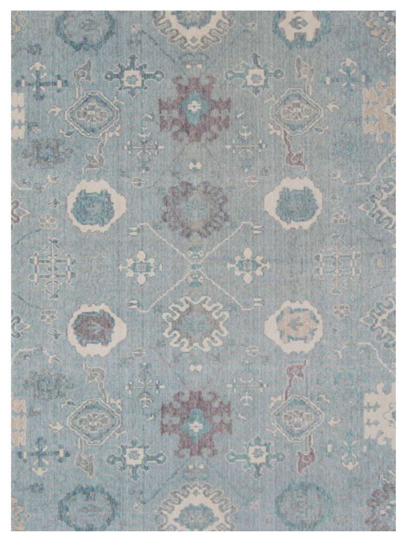 Pacific California 43062 Blue Beige Transitional Hand Finished Rugs