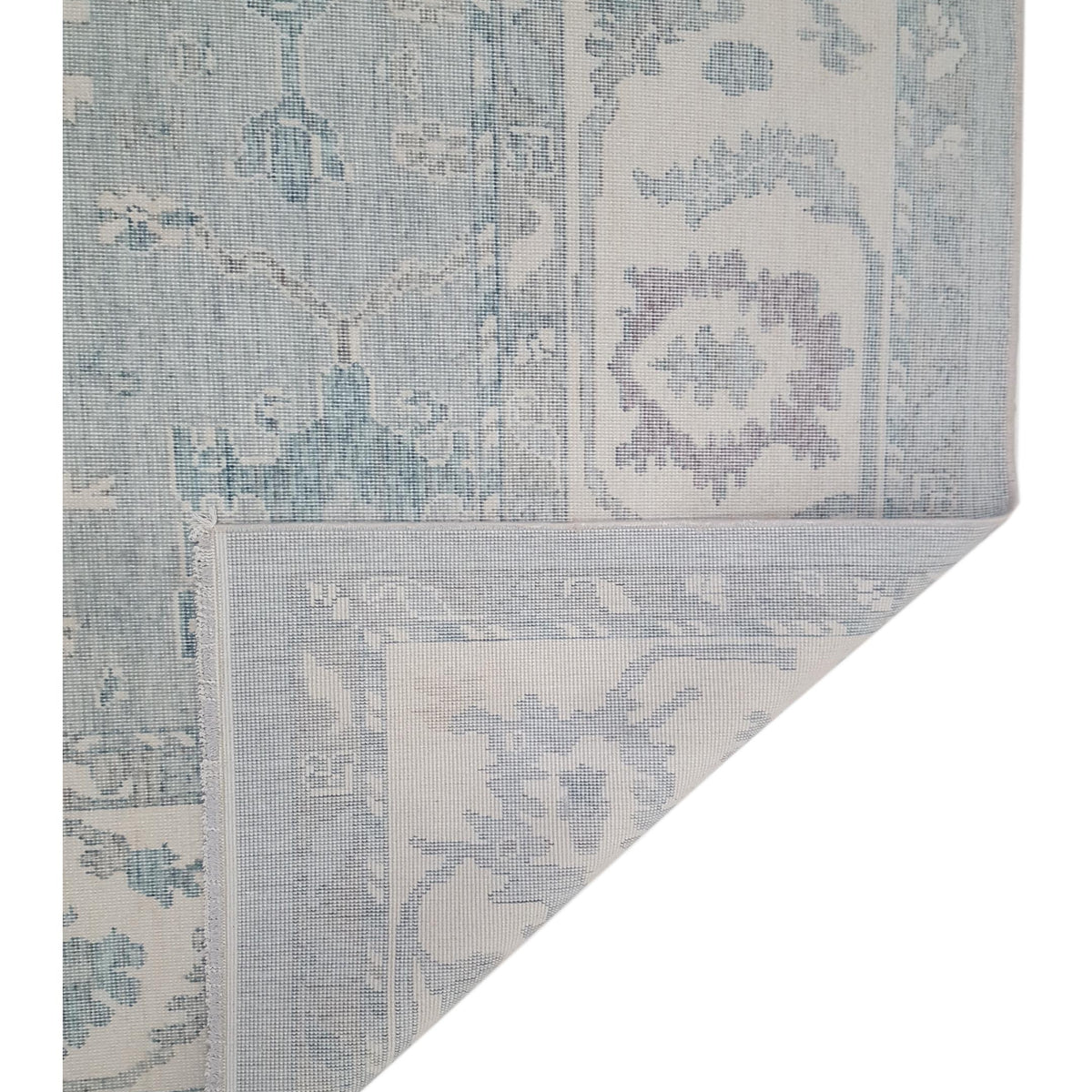 Pacific California 43062 Blue Beige Transitional Hand Finished Rugs