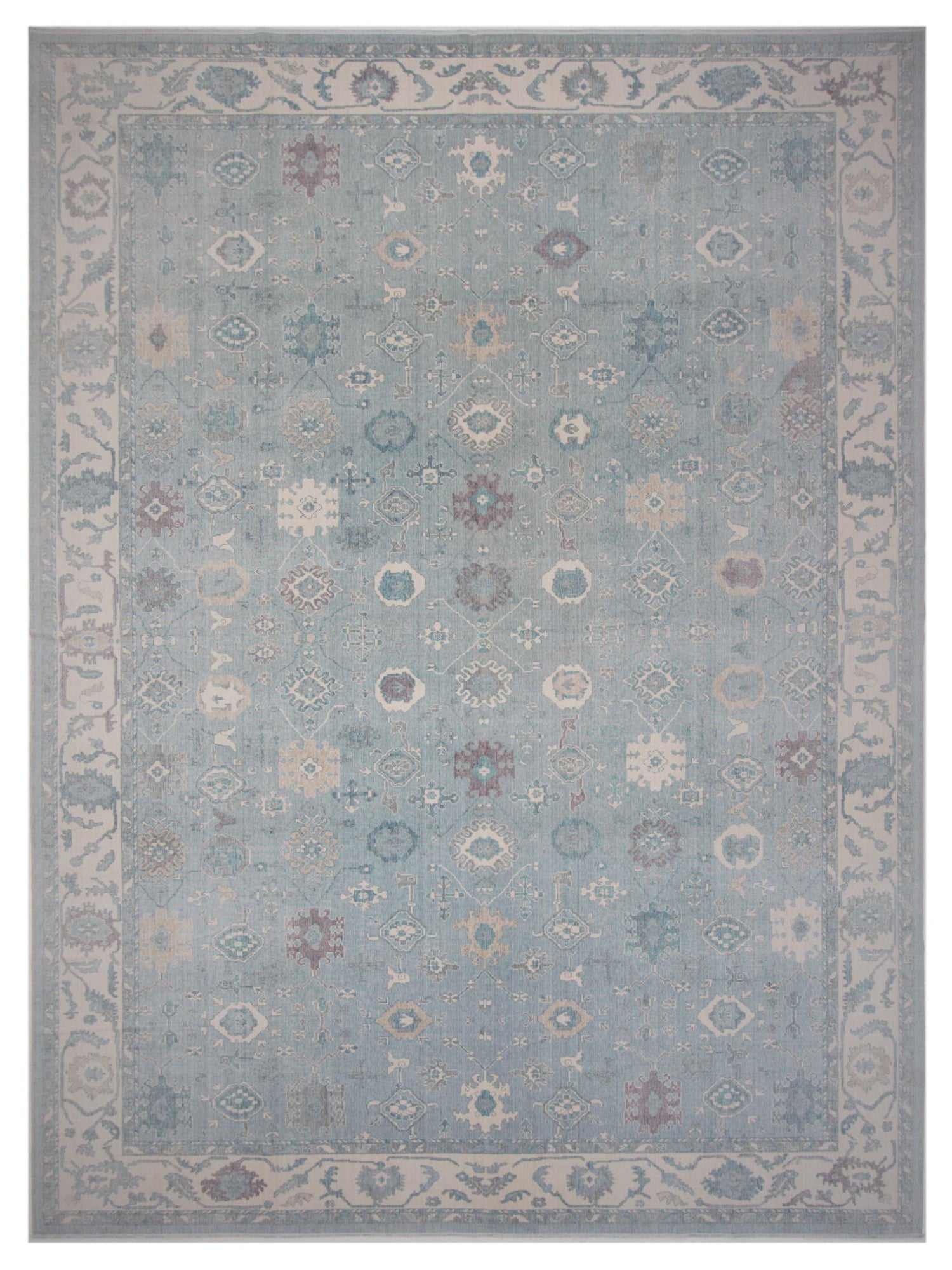 Pacific California 43062 Blue Beige Transitional Hand Finished Rugs ...