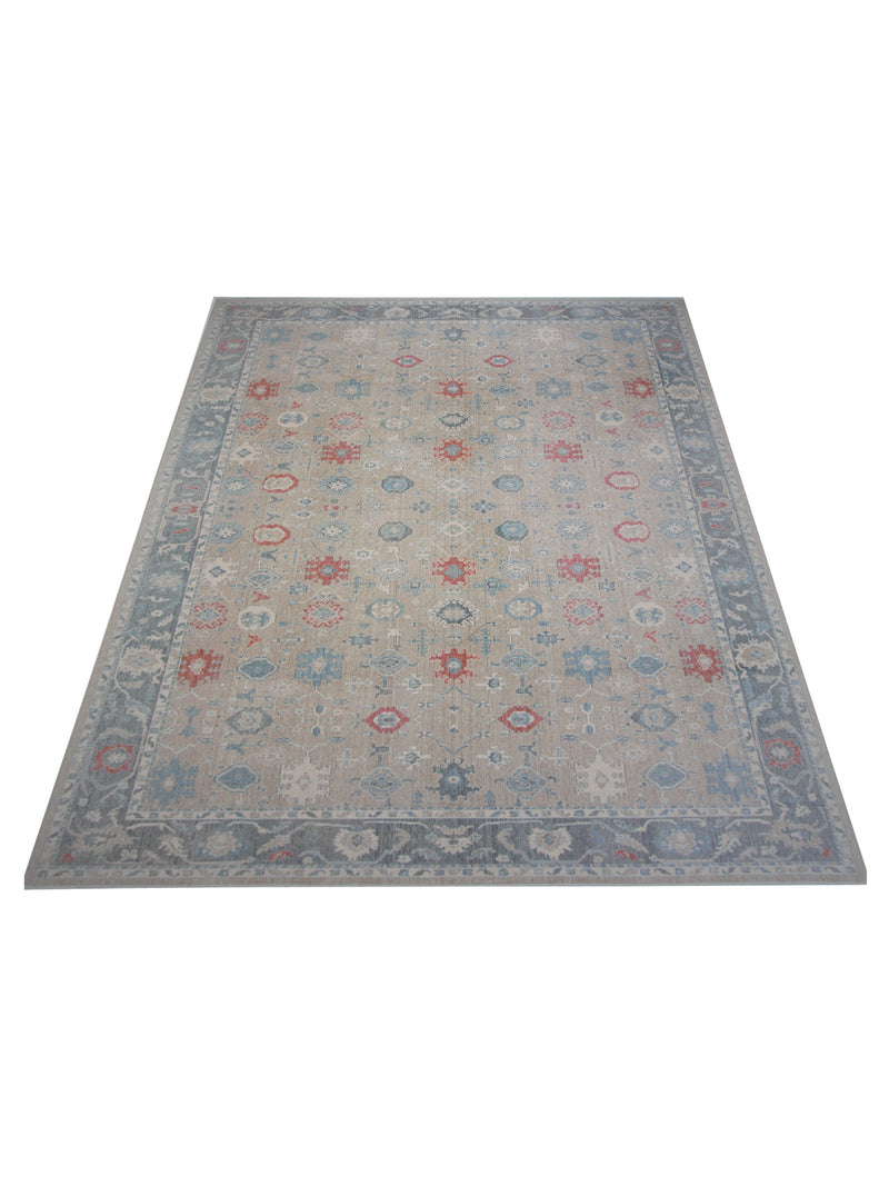 Pacific California 43063 Beige Grey Transitional Hand Finished Rugs