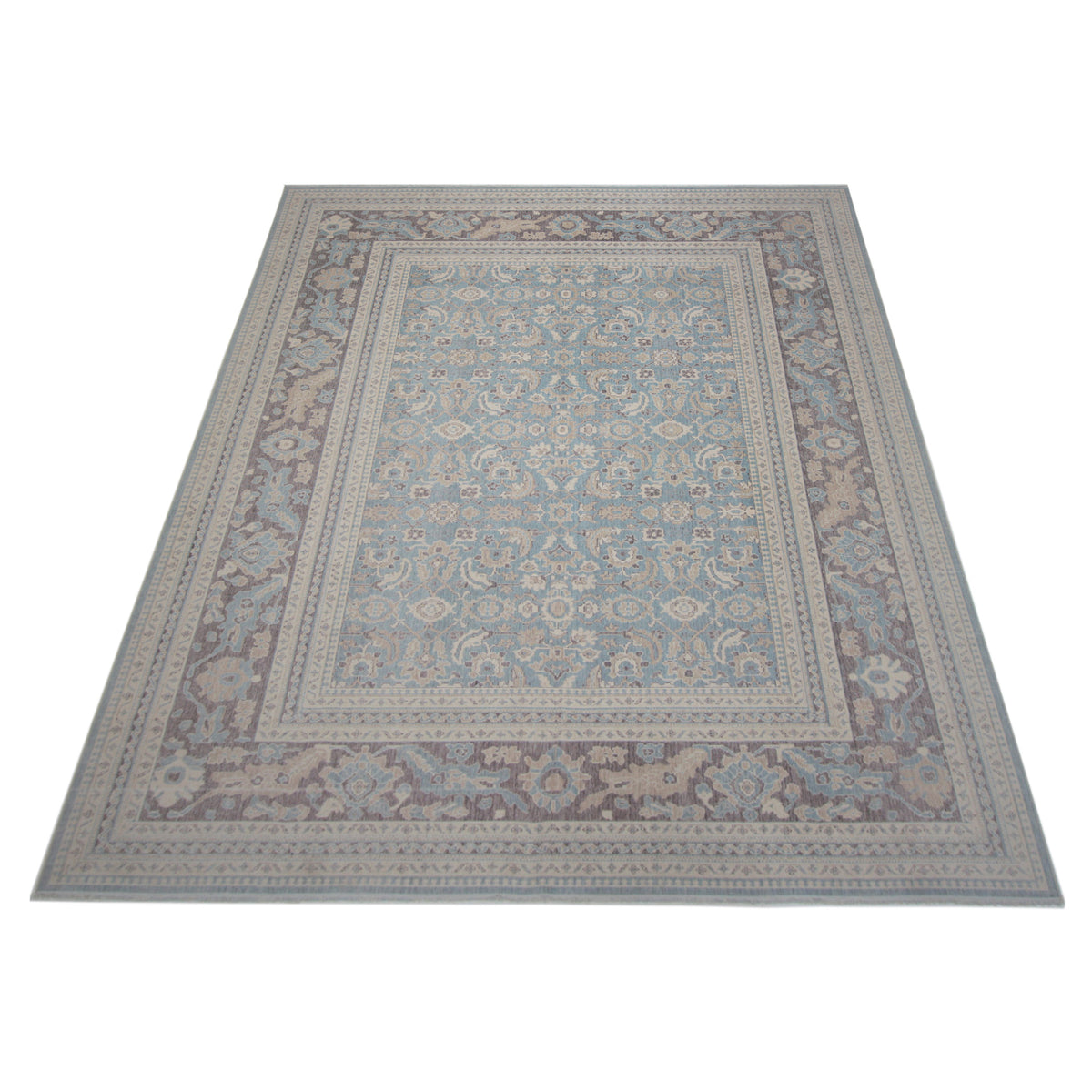 Pacific California 43065 Blue Amethyst Transitional Hand Finished Rugs