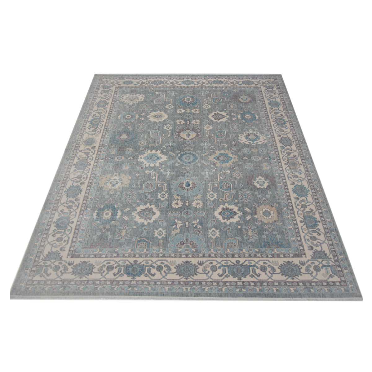 Pacific California 43069 Grey Beige Transitional Hand Finished Rugs