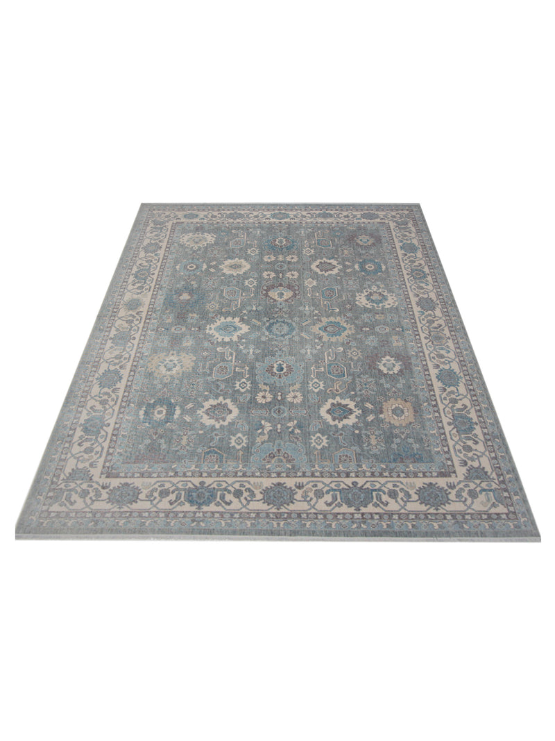 Pacific California 43069 Grey Beige Transitional Hand Finished Rugs