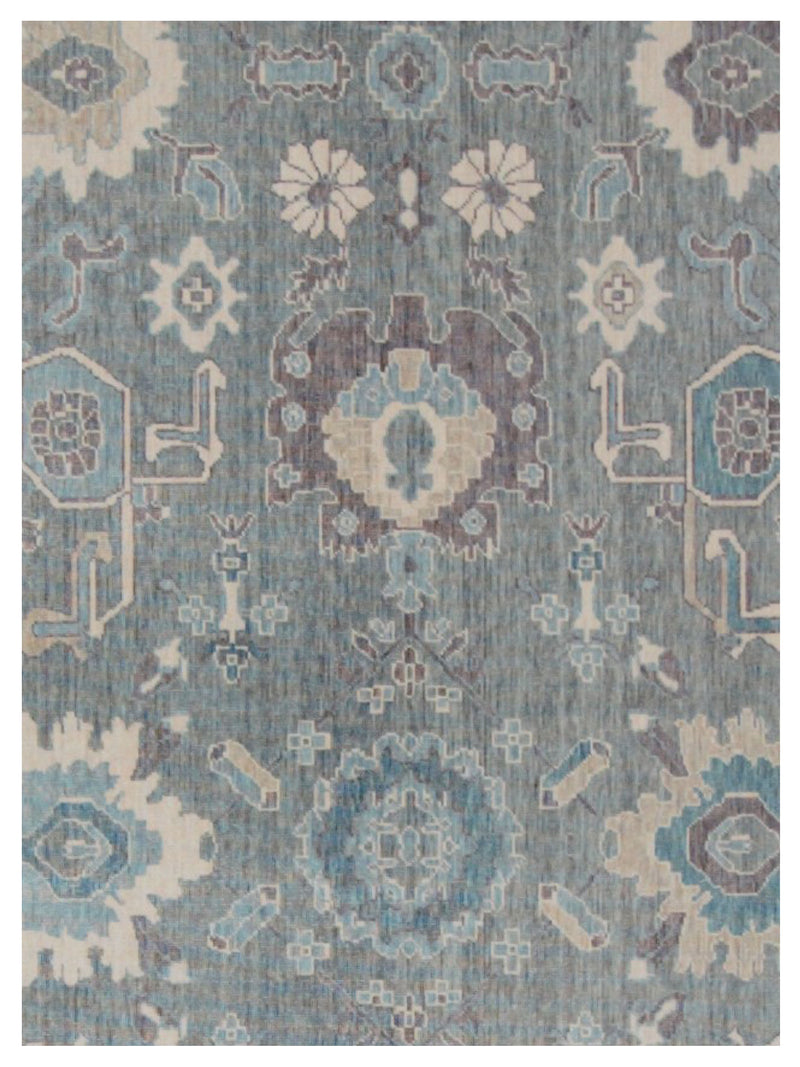 Pacific California 43069 Grey Beige Transitional Hand Finished Rugs