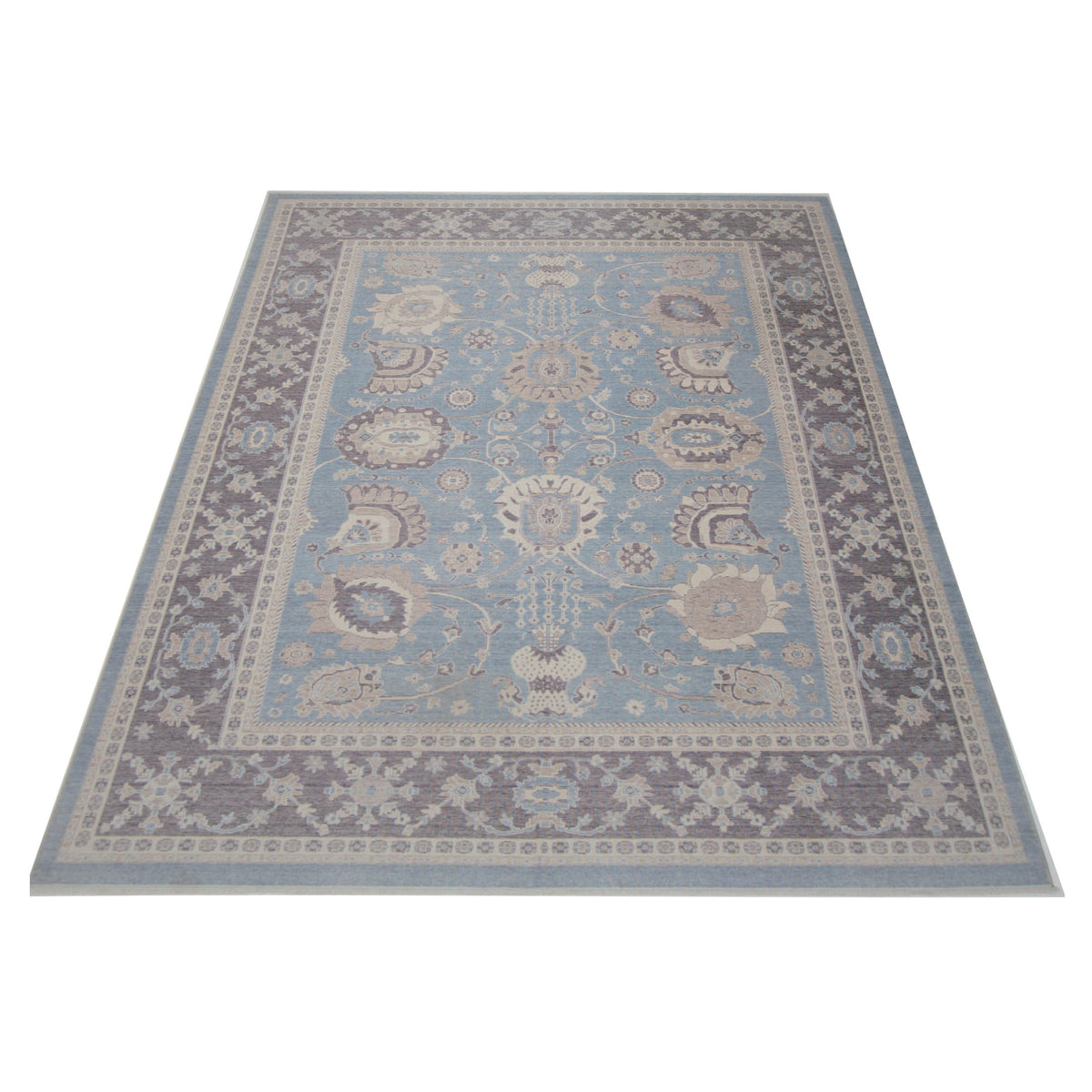 Pacific California 43071 Blue Amethyst Transitional Hand Finished Rugs
