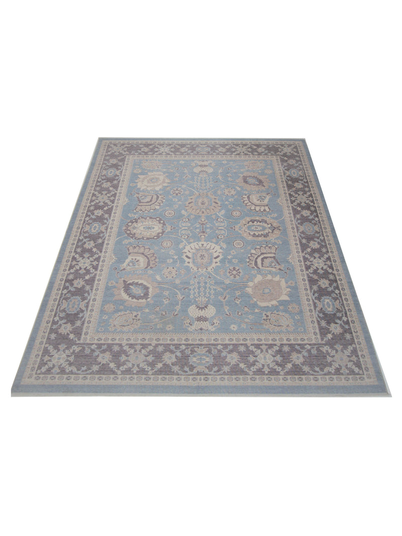 Pacific California 43071 Blue Amethyst Transitional Hand Finished Rugs