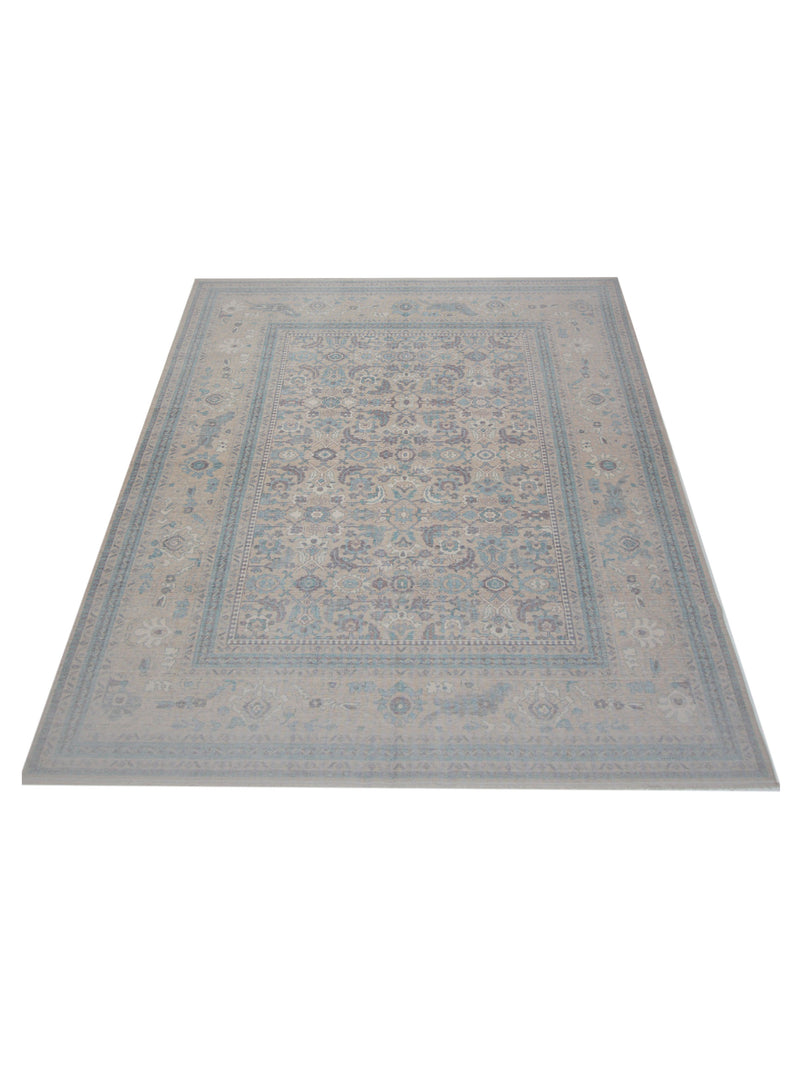 Pacific California 43078 Beige Grey Transitional Hand Finished Rugs