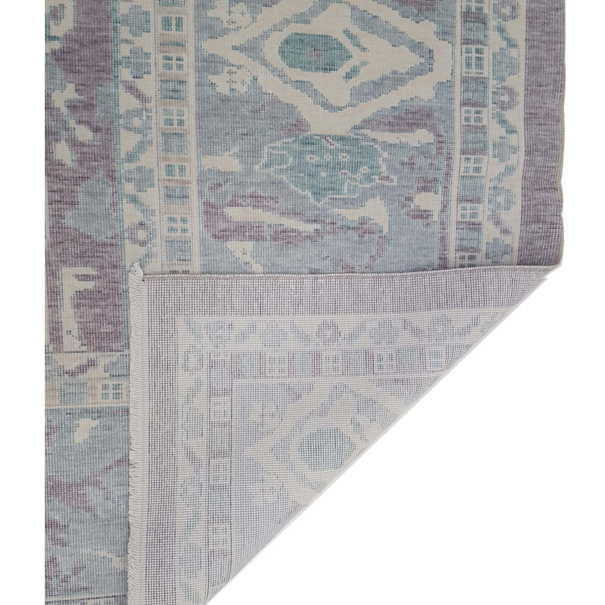 Pacific California 43079 Amethyst Green Blue Transitional Hand Finished Rugs