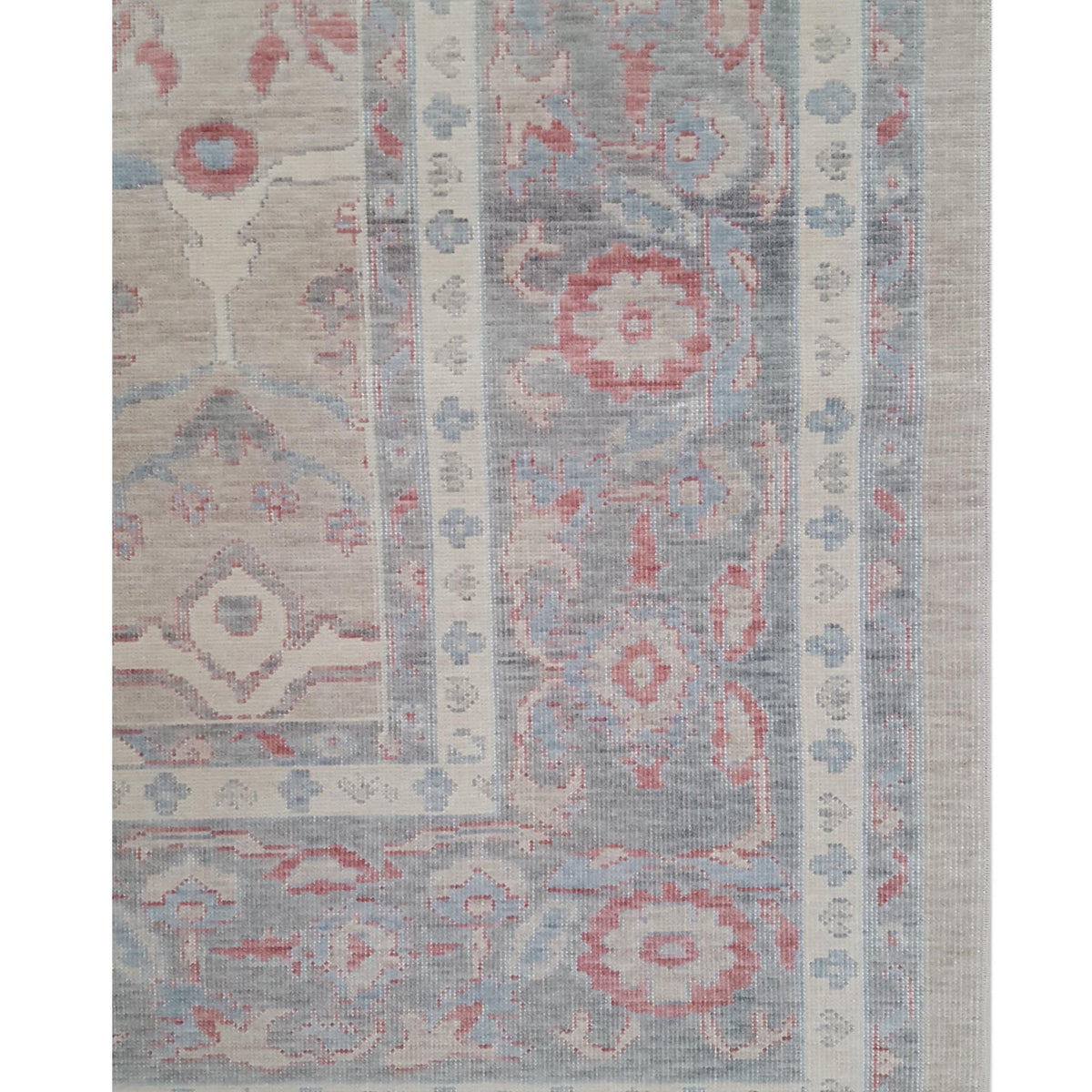 Pacific California 43081 Beige Orange Transitional Hand Finished Rugs