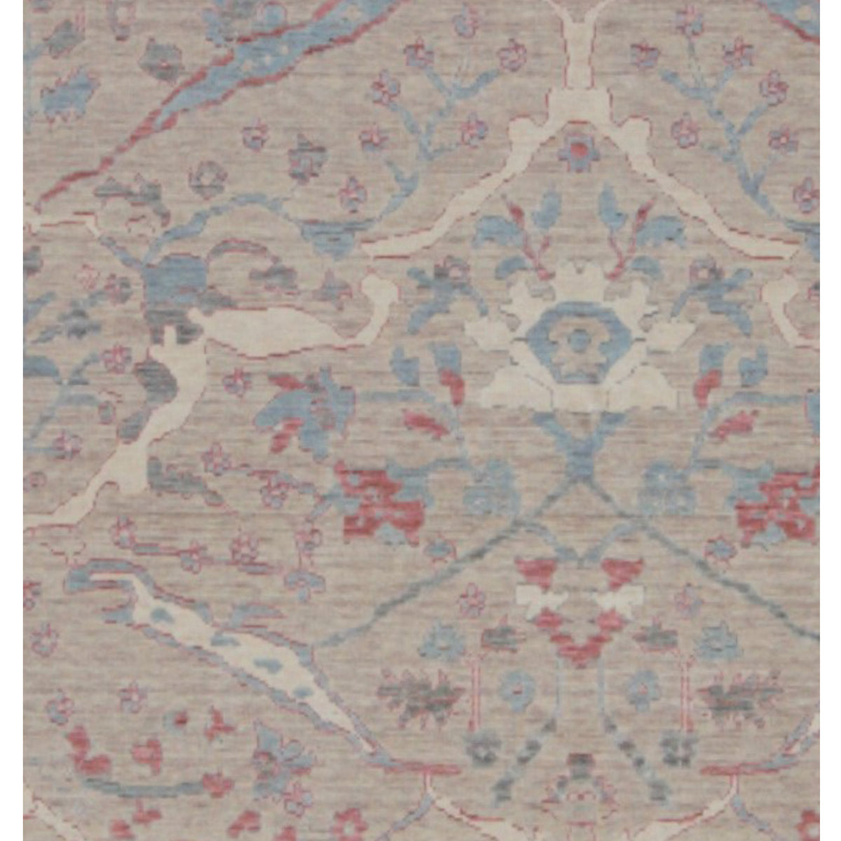 Pacific California 43081 Beige Orange Transitional Hand Finished Rugs