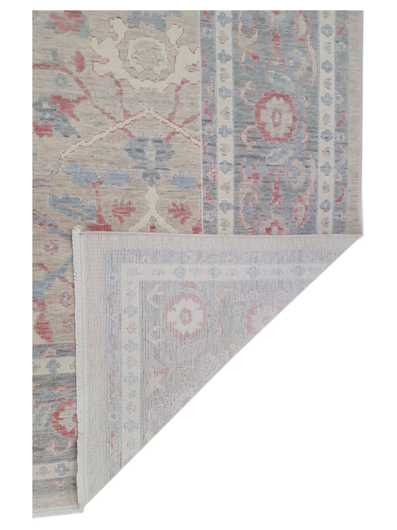 Pacific California 43081 Beige Orange Transitional Hand Finished Rugs