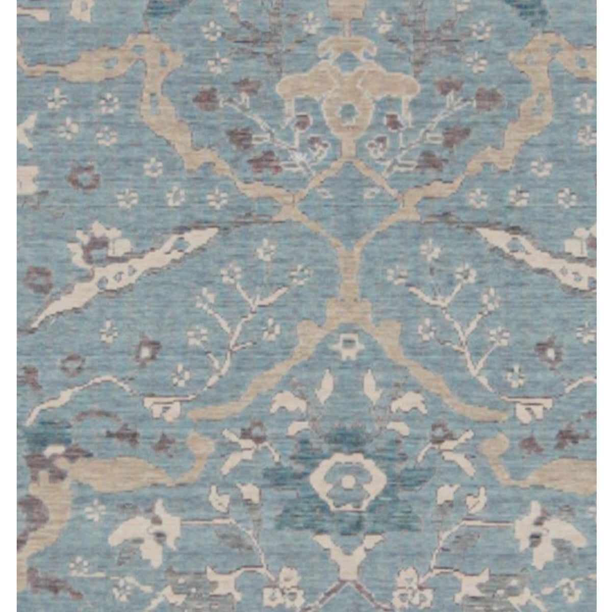 Pacific California 43082 Turquoise Amethyst Transitional Hand Finished Rugs