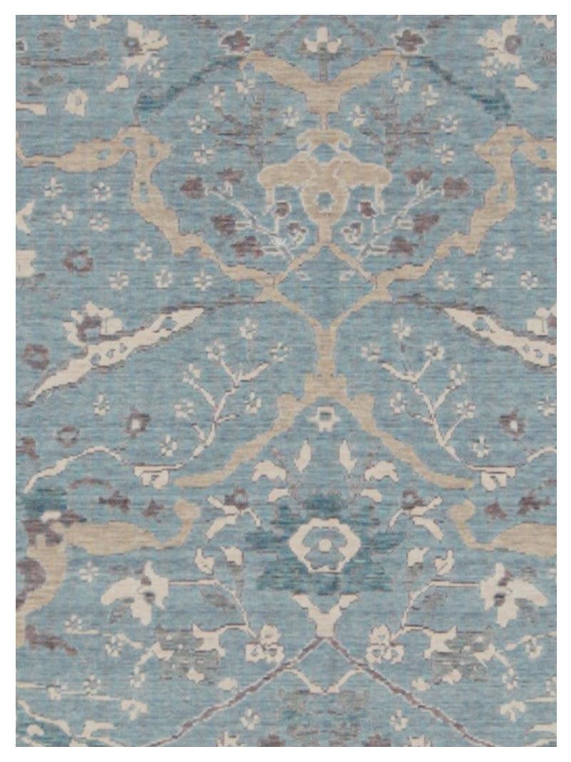 Pacific California 43082 Turquoise Amethyst Transitional Hand Finished Rugs