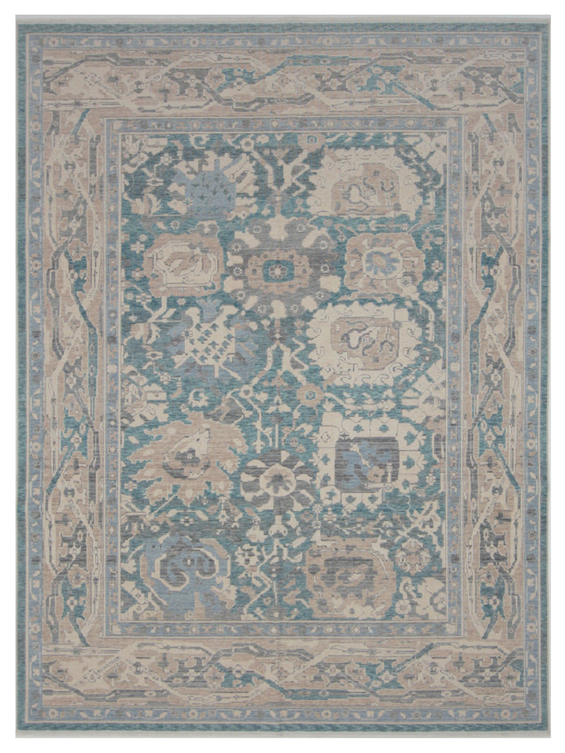 Pacific California  Turquoise Beige Transitional