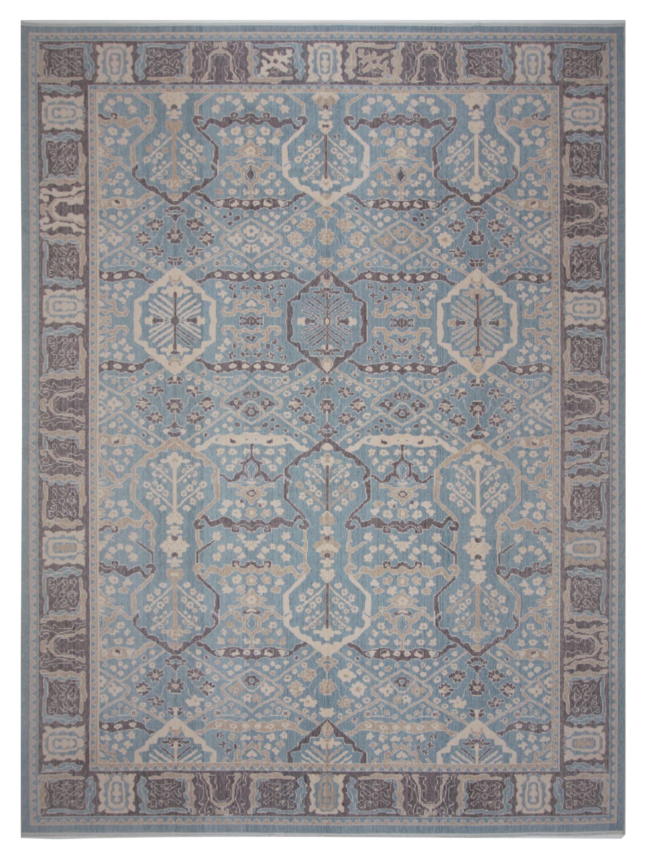 Pacific California 43084 Turquoise Beet Transitional Hand Finished Rug ...