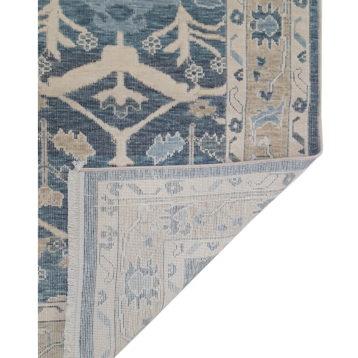 Pacific California 43085 Grey Beige Transitional Hand Finished Rugs
