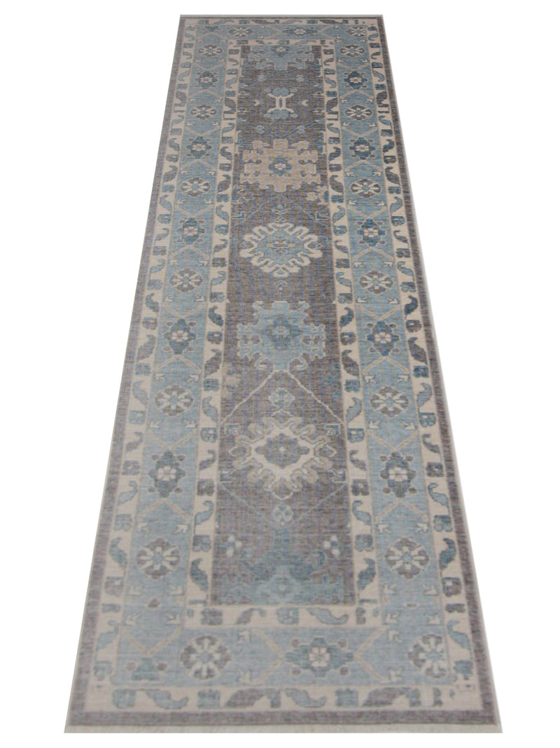 Pacific California 43087 Amethyst Blue Transitional Hand Finished Rugs