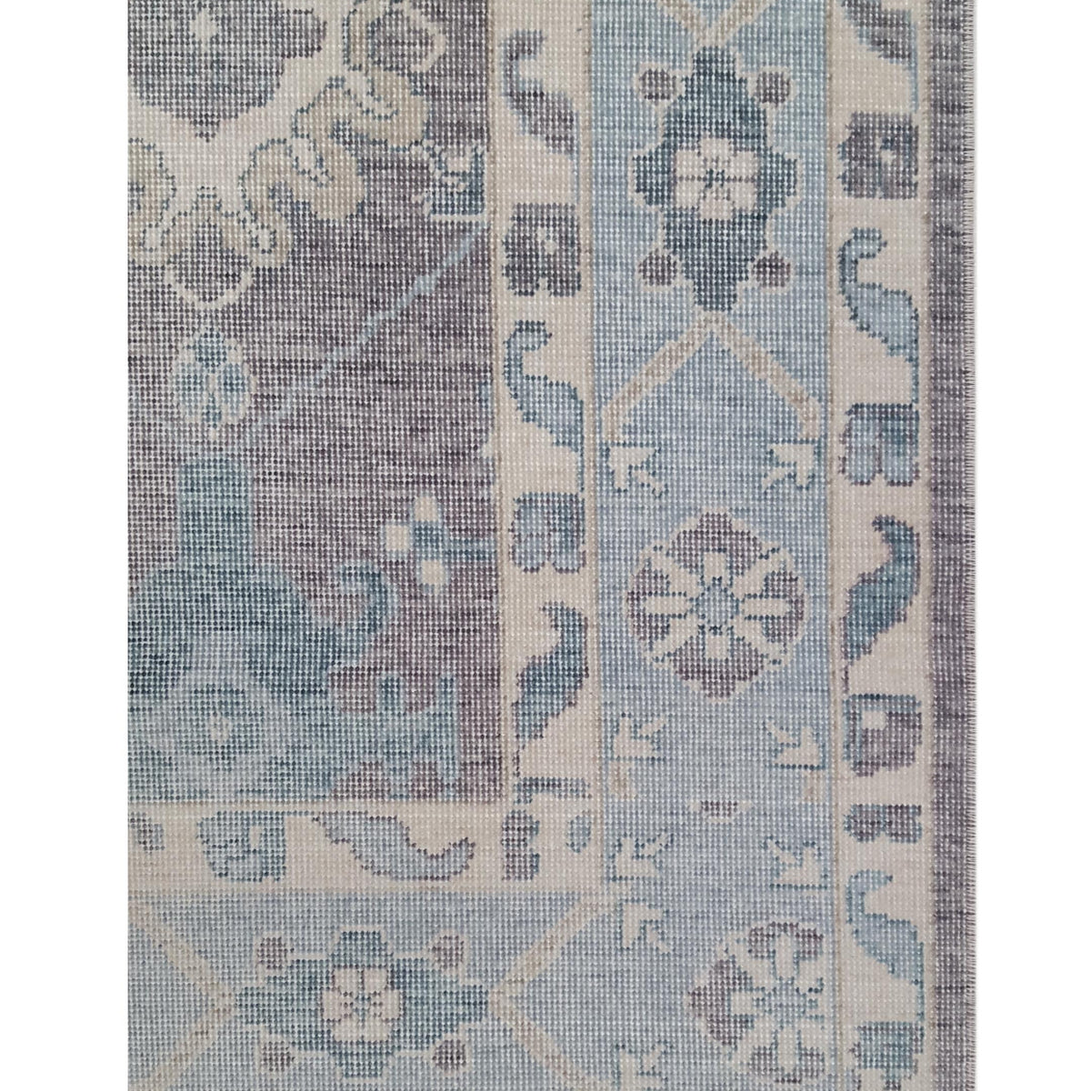 Pacific California 43087 Amethyst Blue Transitional Hand Finished Rugs