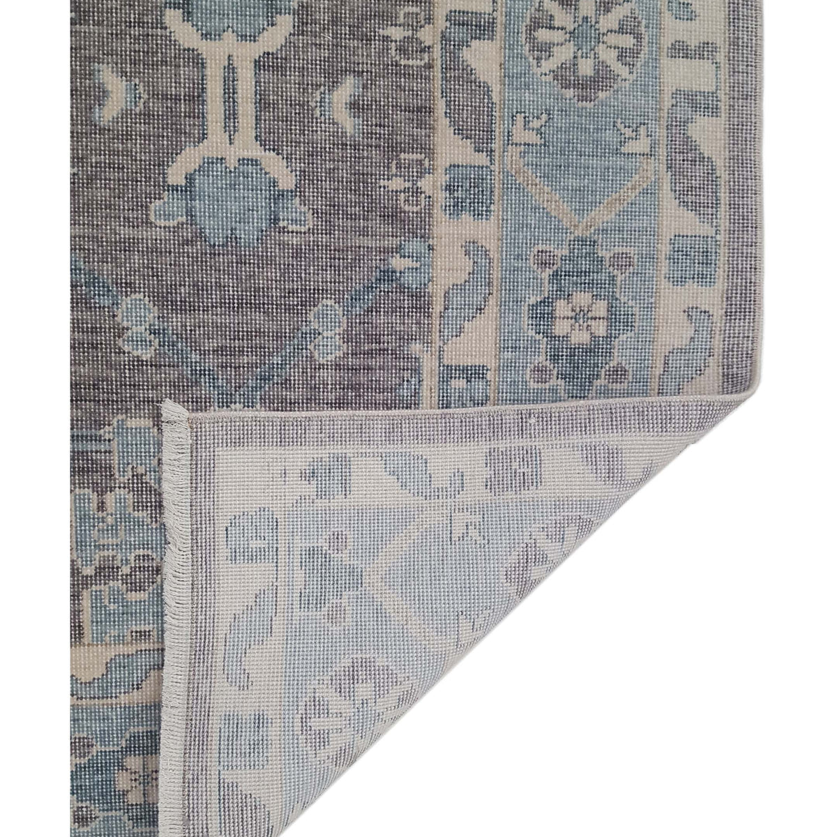 Pacific California 43087 Amethyst Blue Transitional Hand Finished Rugs