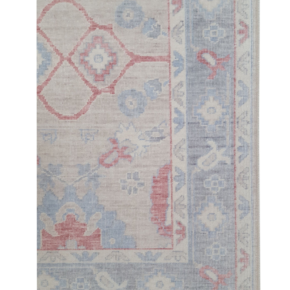 Pacific California 43089 Beige Red Transitional Hand Finished Rugs
