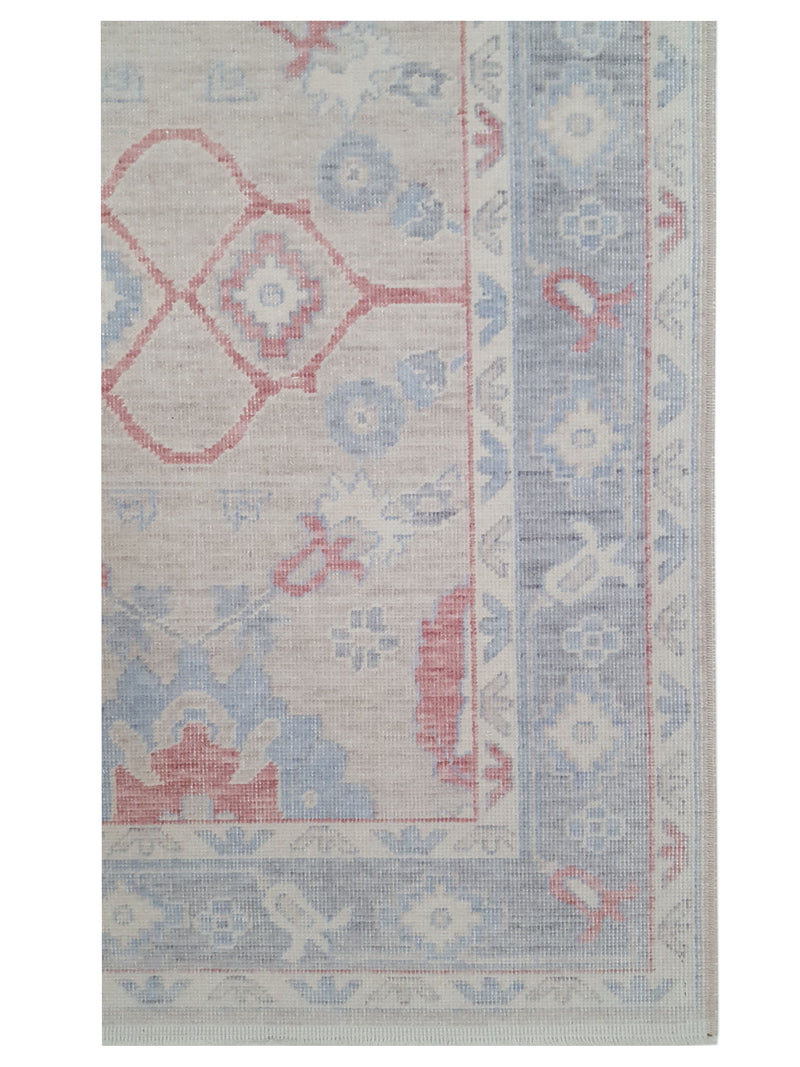 Pacific California 43089 Beige Red Transitional Hand Finished Rugs