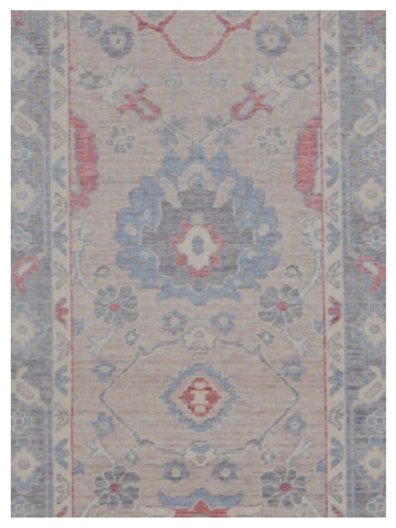 Pacific California 43089 Beige Red Transitional Hand Finished Rugs