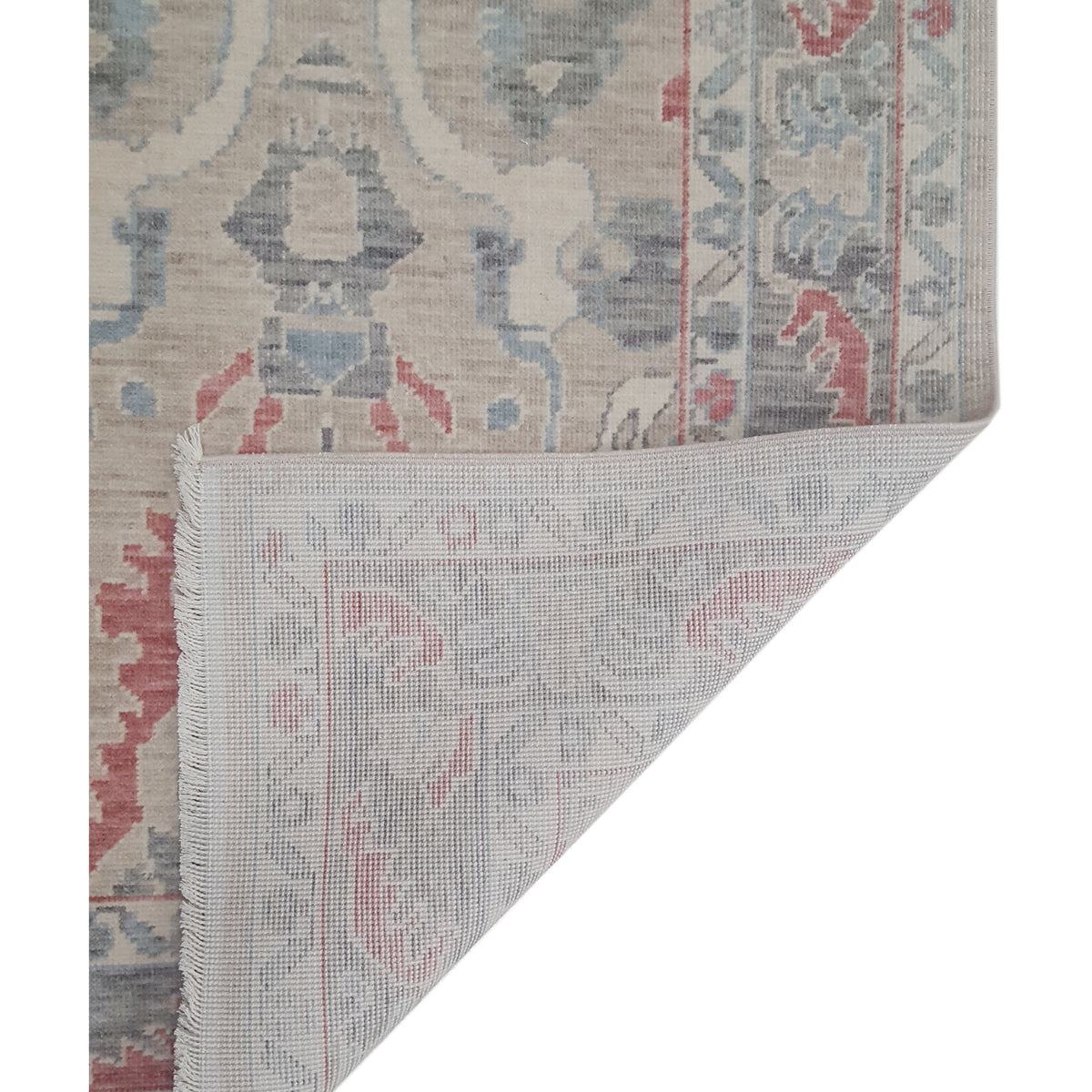 Pacific California 43093 Beige Grey Transitional Hand Finished Rugs
