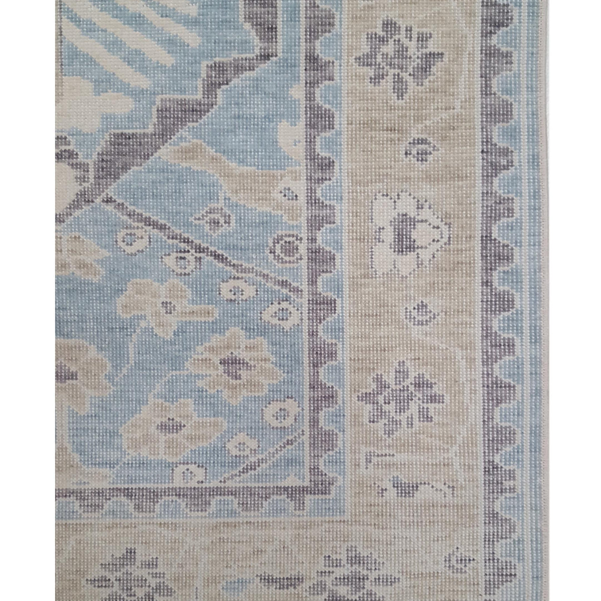 Pacific California 43094 Blue Beige Transitional Hand Finished Rugs