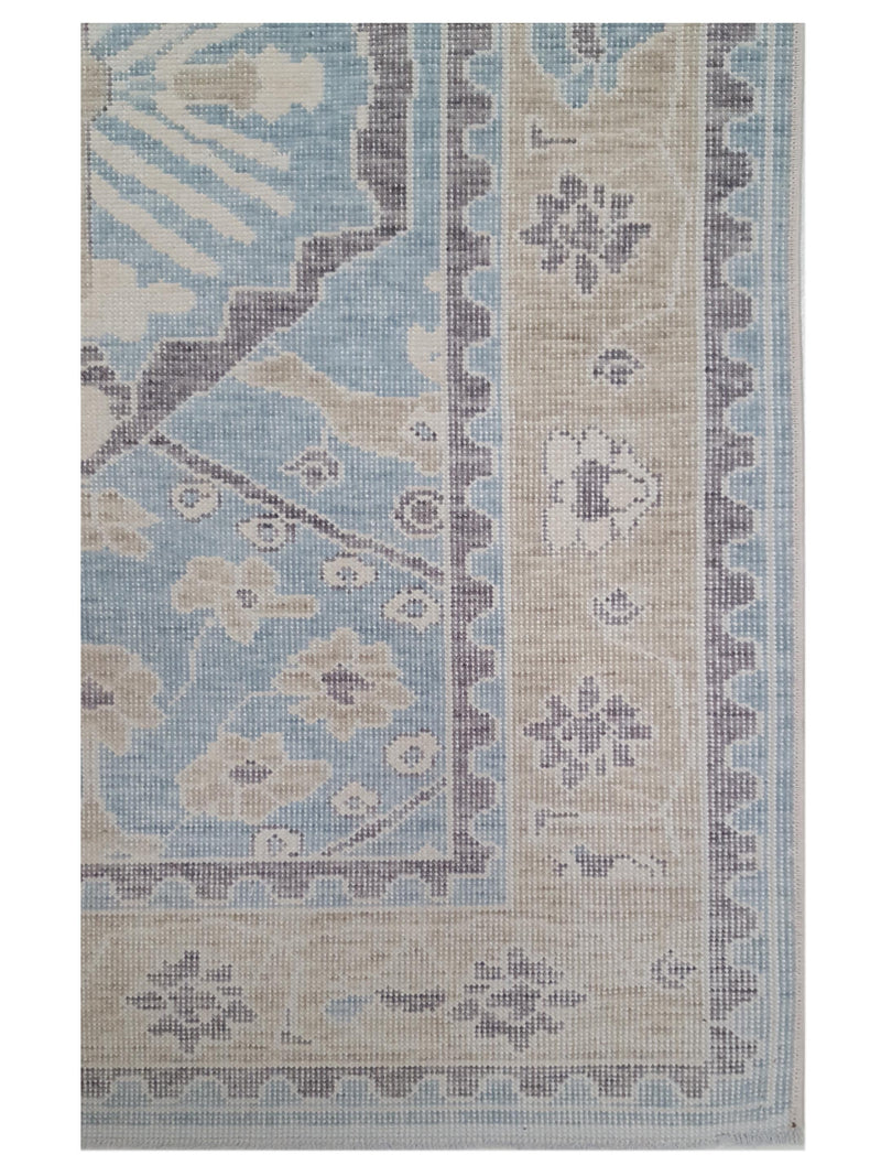 Pacific California 43094 Blue Beige Transitional Hand Finished Rugs